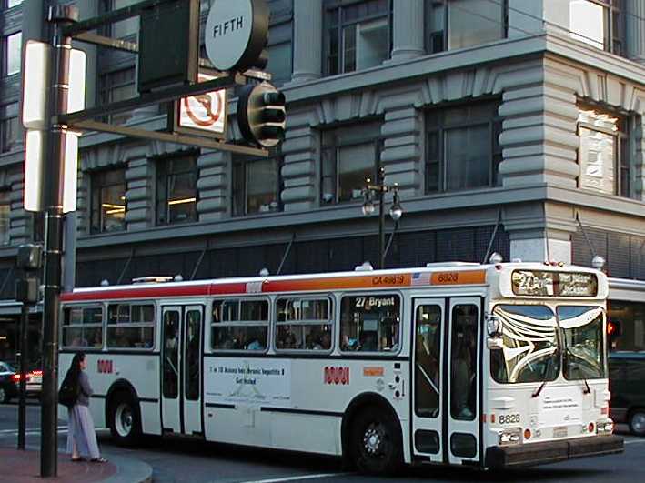 San Francisco MUNI New Flyer D40HF 8828